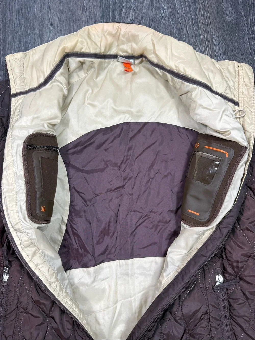 Nike Brown Quilted Kids Puffer Jacket with  Lining